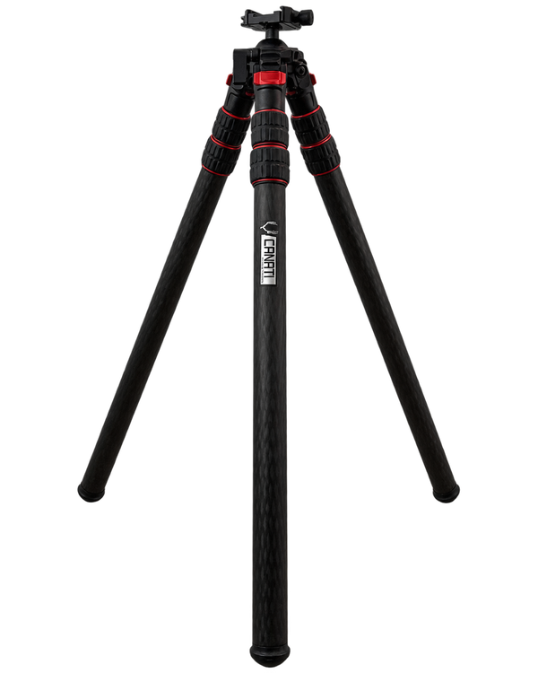 Canati Pro Marksman carbon fiber shooting tripod - black and red product view